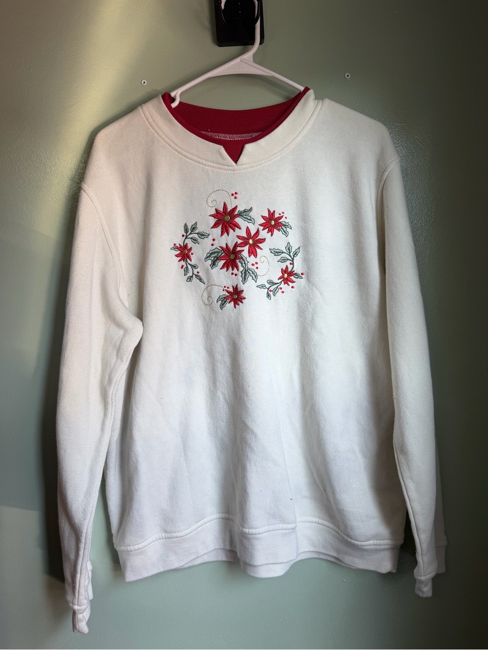 Vintage Poinsettia Crew Neck